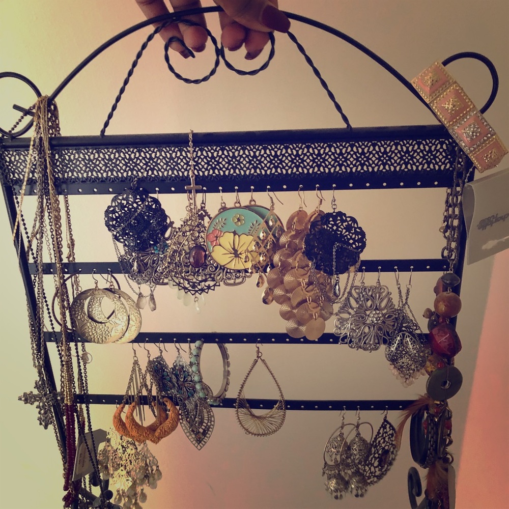 Earring holder plus earrings